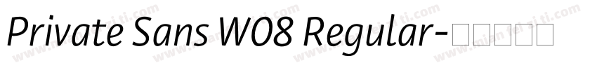 Private Sans W08 Regular字体转换